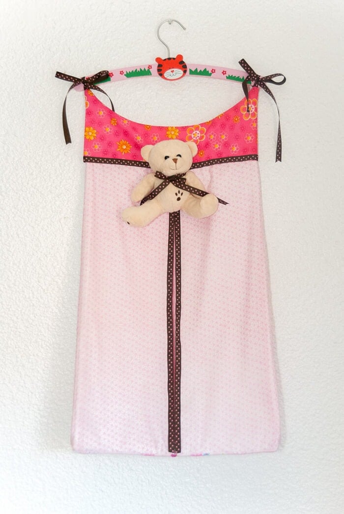 DIY Wall Hanging Diaper Stacker The Crafting Nook