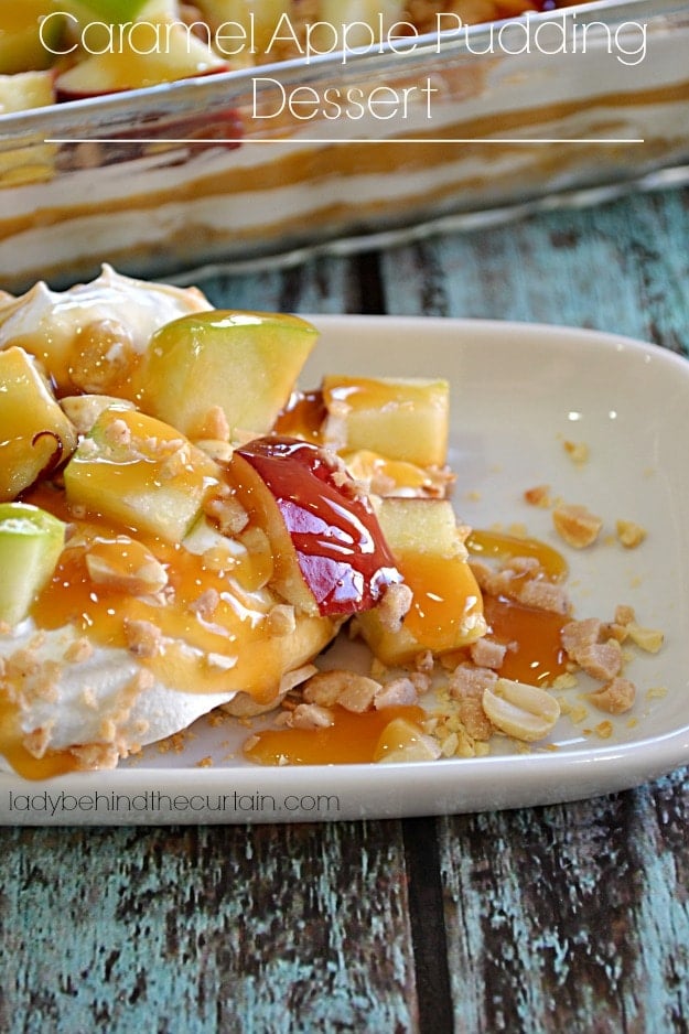 Fall Apple Dessert: Caramel Apple Pudding Dessert