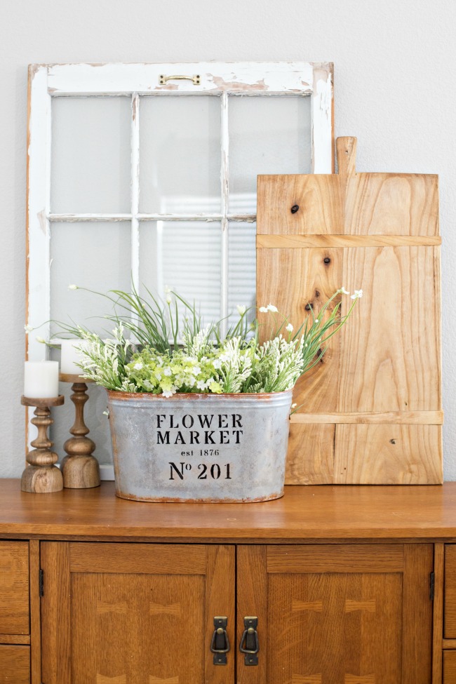 DIY Metal Flower Market Bucket