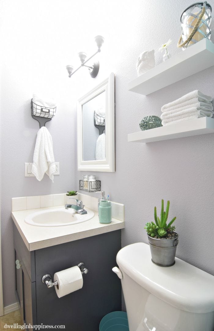 Small Bathroom Makeover and Organization Ideas - Clean and Scentsible