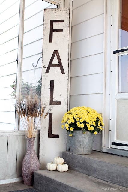 Fall Distressed Sign cover