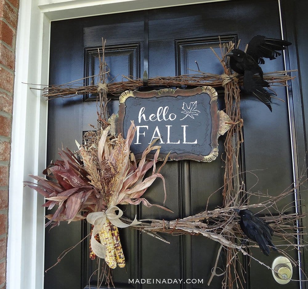 Hello Fall Harvest Wreath by Made in a Day