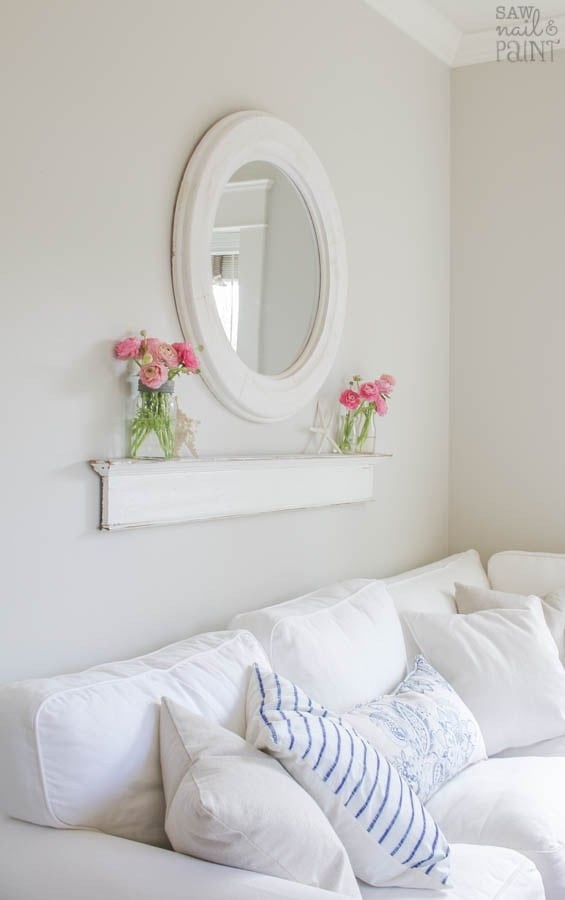 Simple Display Ledge Made from Salvaged Crown Molding