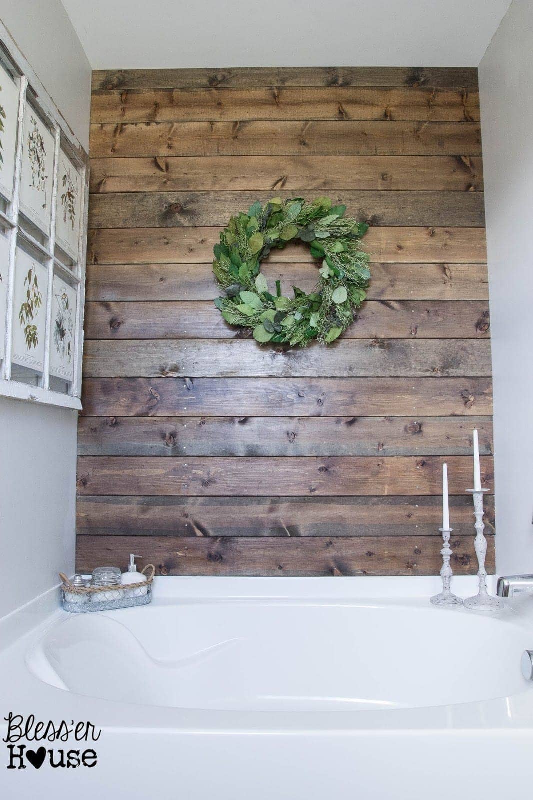 Install a Plank Wall in the bAthroom