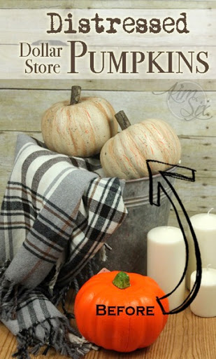 Distressed Dollar Store Pumpkins cover 