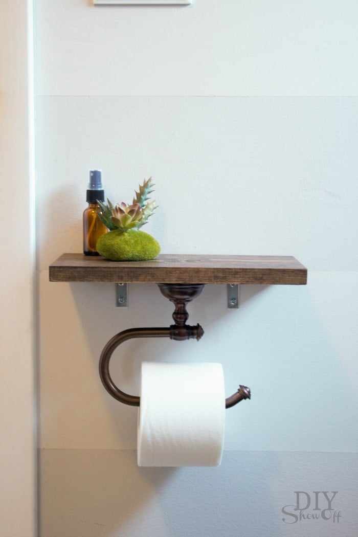 Toilet Paper Holder With Shelf