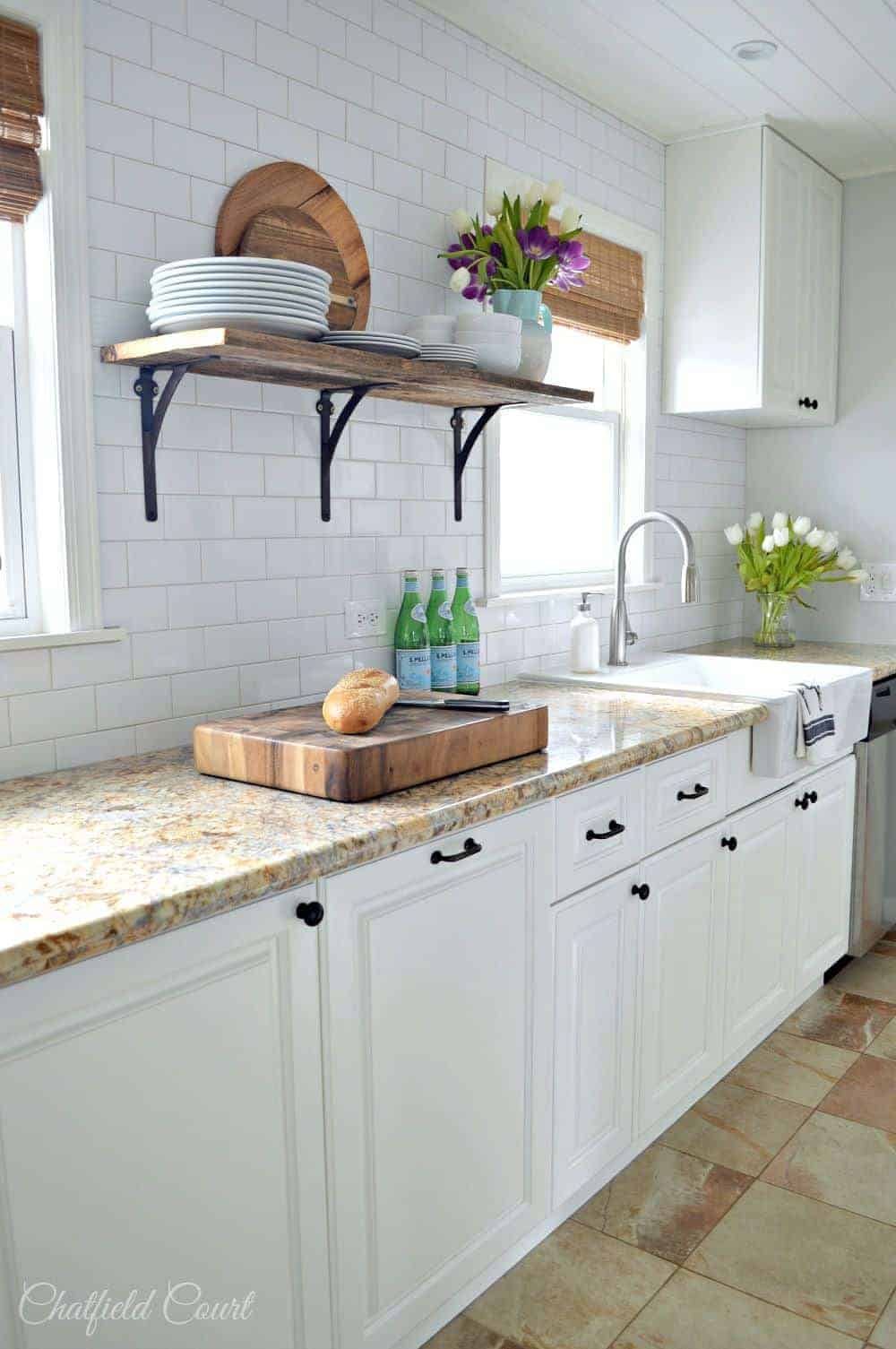 Open Shelving in the Kitchen by Chatfield Court