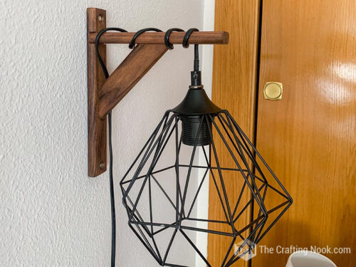 How to Make a Rustic DIY Wall Sconce Light - The Crafting Nook