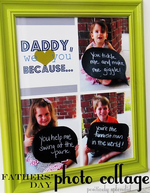 Father's Day Photo Collage by Positively Splendid