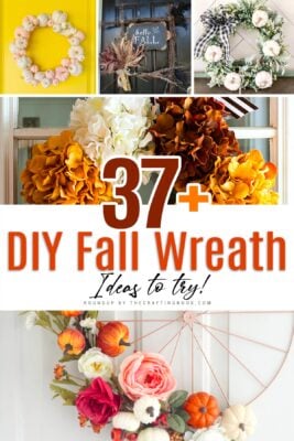 37+ Wonderful Fall Wreath ideas to try Cover Image with photo collage and title text overlay.