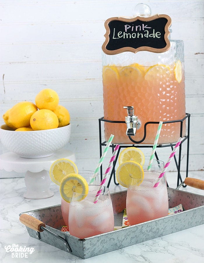 HOMEMADE PINK LEMONADE by The Cooking Bride