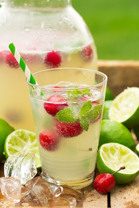 Sparkling Honey Limeade by Cooking Classy