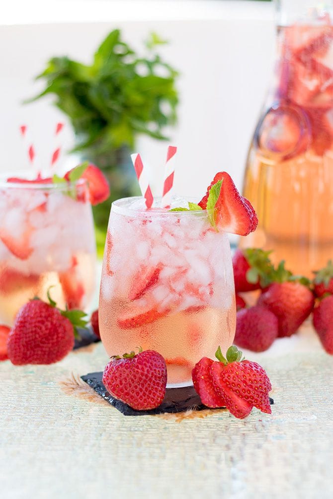 Strawberry Rosé Sangria by Jennifer Meyering