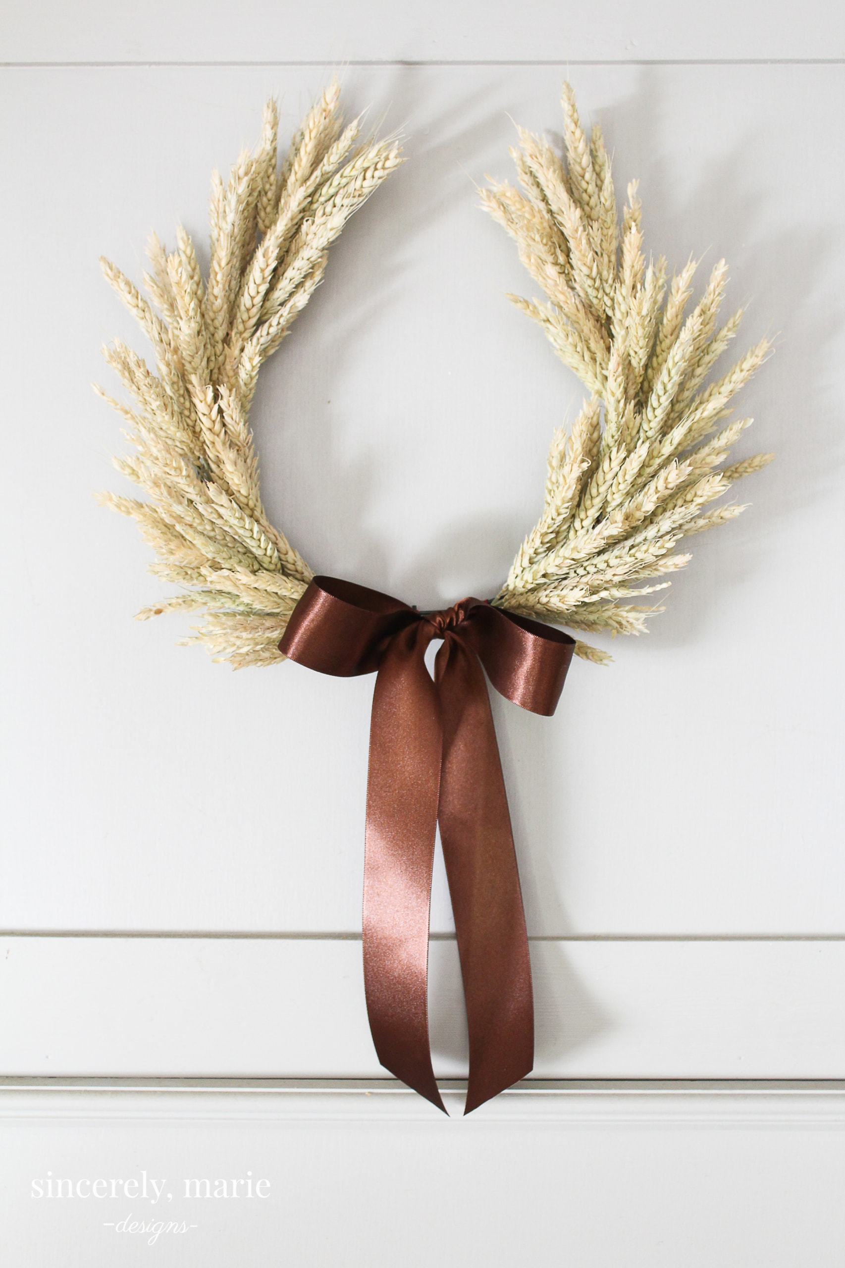 Horseshoe Wheat Wreath by Sincerely, Marie Designs