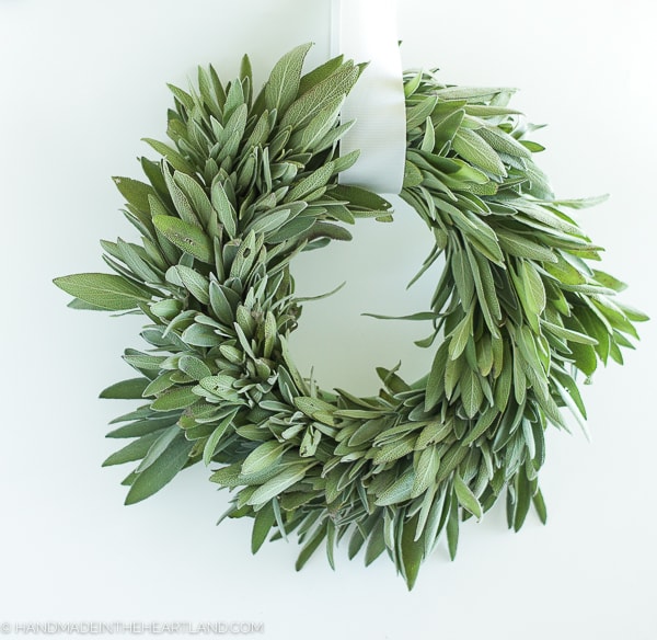 Fresh Sage Wreath via Handmade in the Heartland