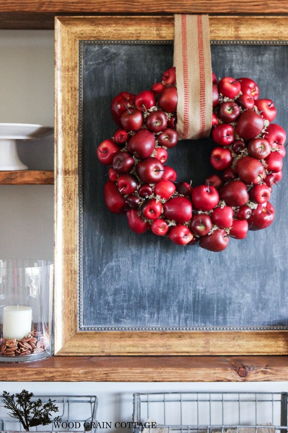 Apple Wreath via The Wood Grain Cottage