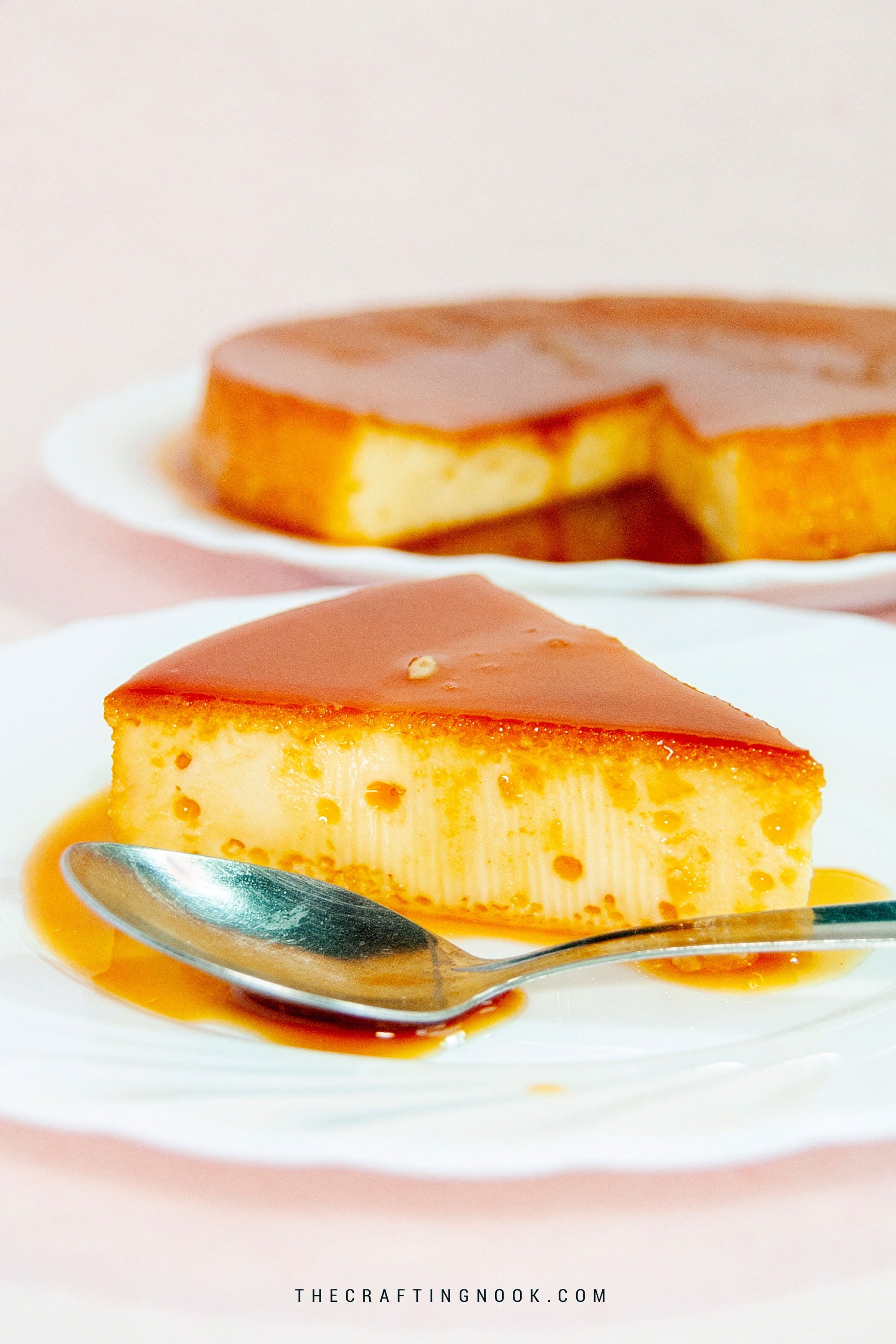 Delicious homemade Venezuelan caramel flan with smooth caramel topping and rich custard base.