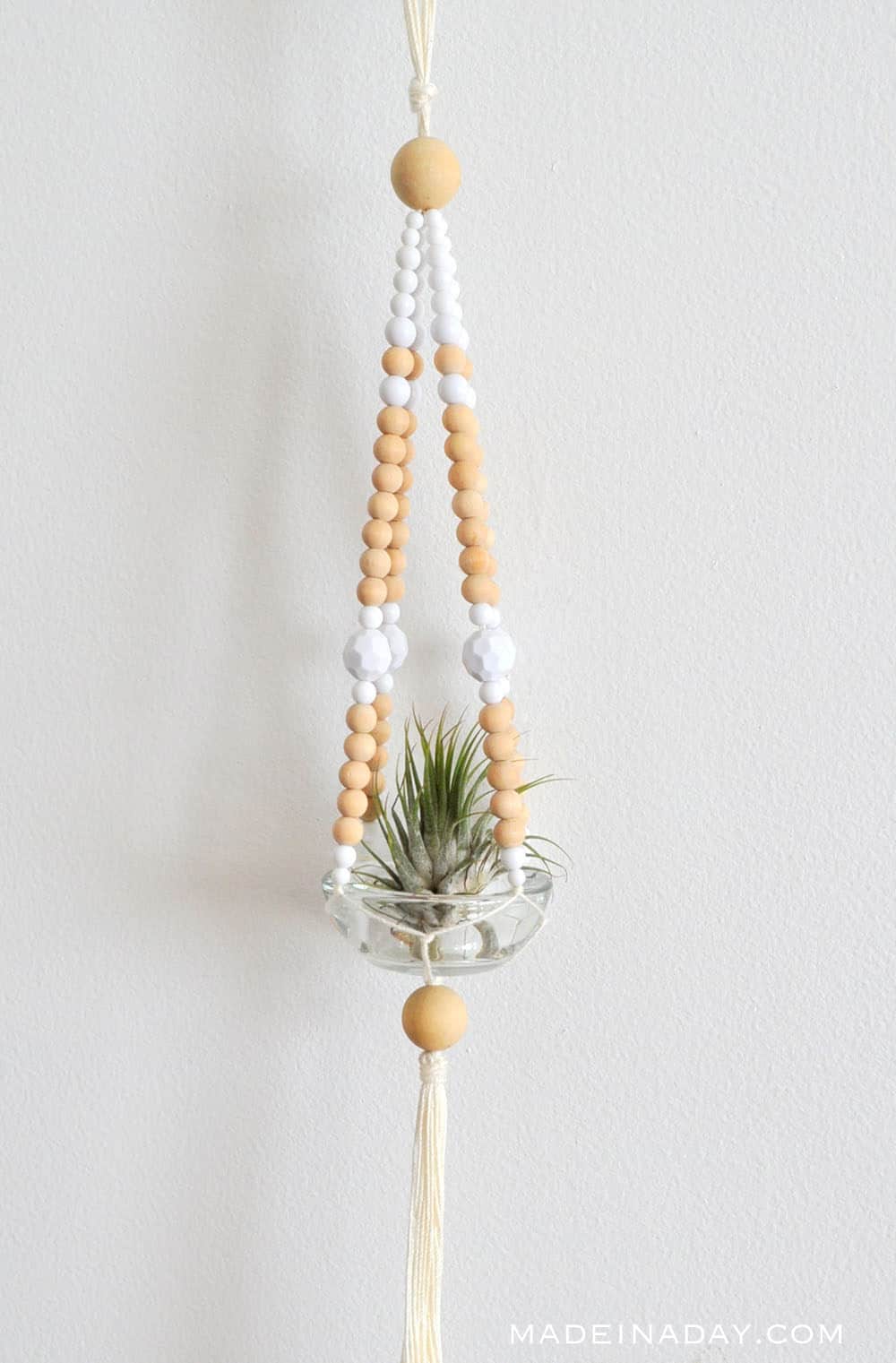  Diy Macrame Plant Hanger With Beads Tutorial by Made in a Day