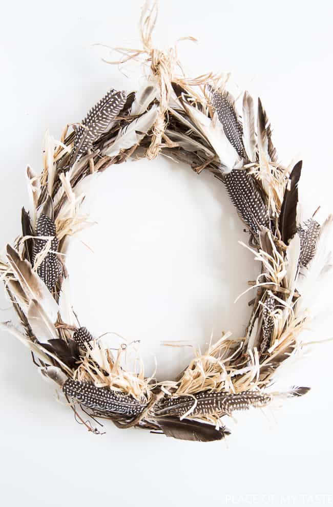 Bohemian Feather Wreath by Place Of My Taste