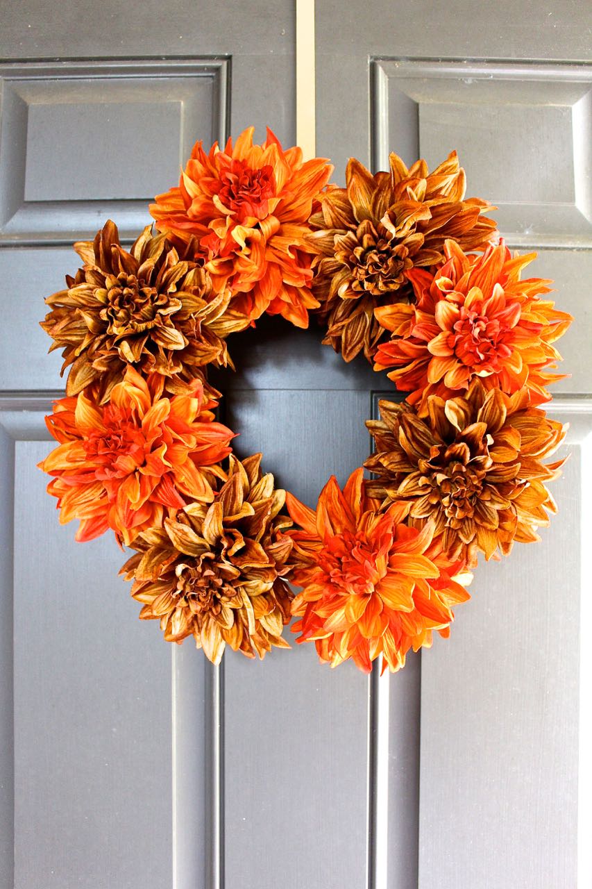 Bold Floral Wreath for Fall by  2 Bees In A Pod