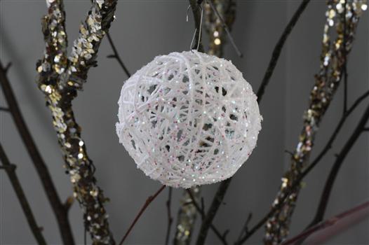 Glittery Snowball Tutorial by View Along the Way