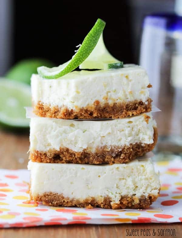 Tequila Lime Cheesecake Bars By Sweet Peas & Saffron