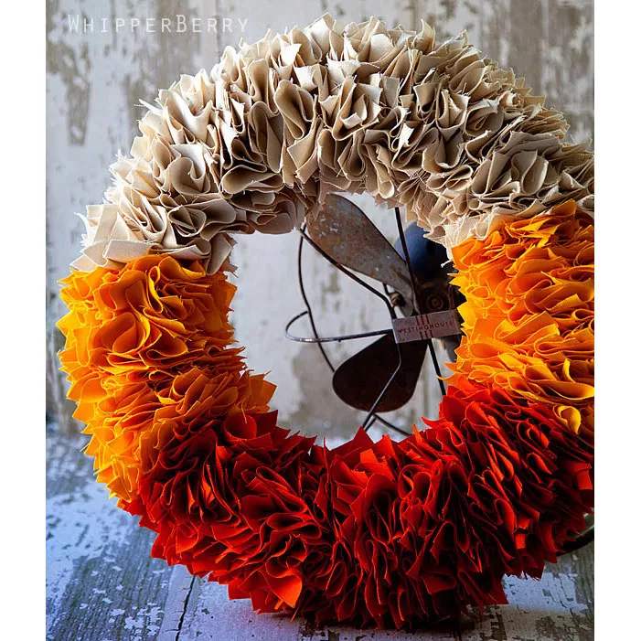 Candy Corn Fall Wreath by The House of Smiths