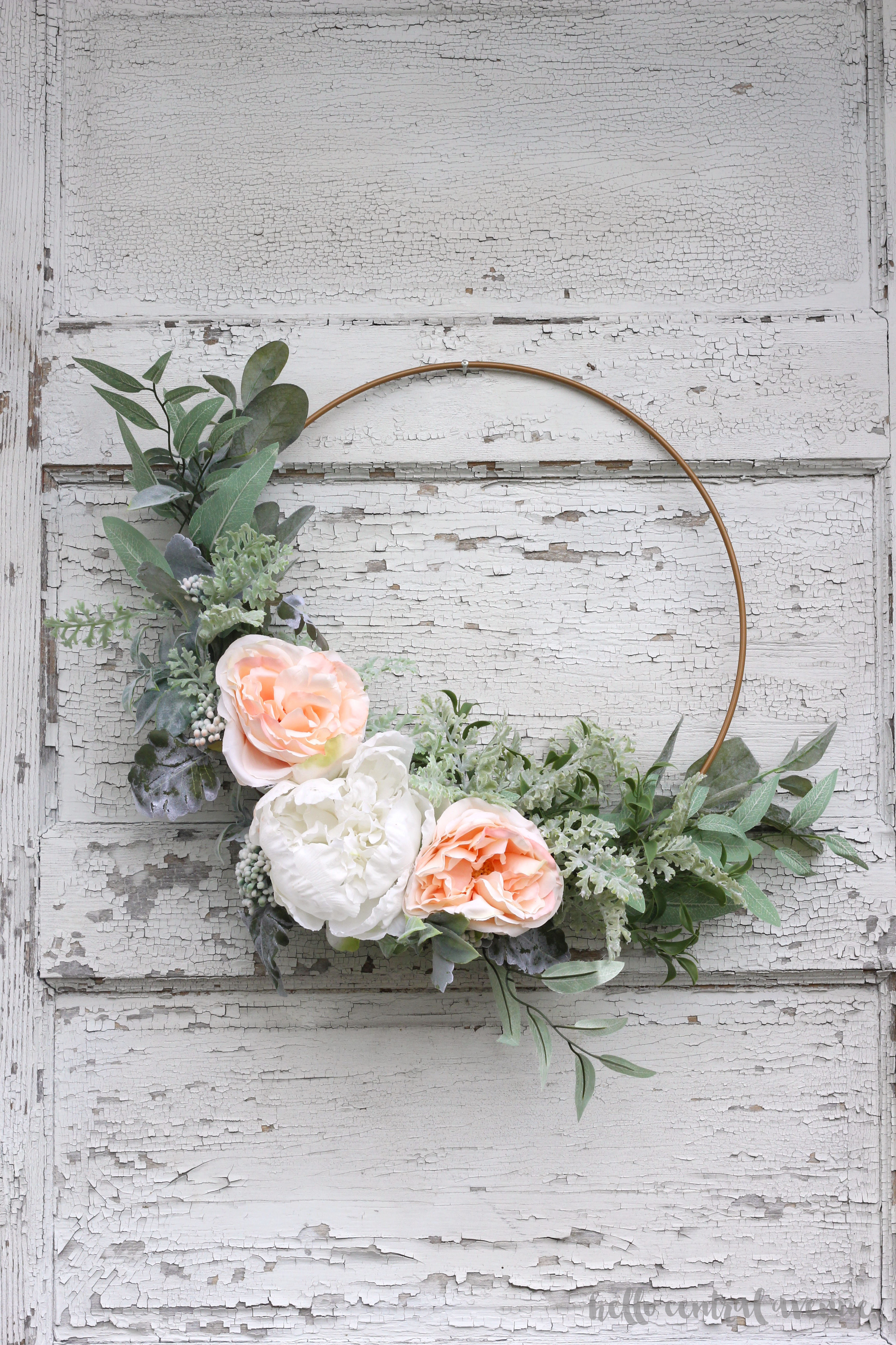 Spring Hoop Wreath by Hellow Central Avenue