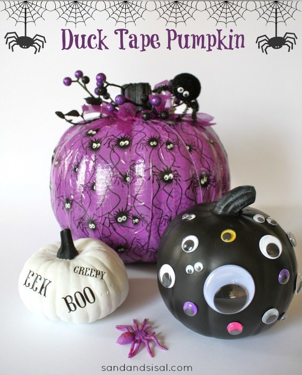 Duck Tape Pumpkins by Sand and Sisal