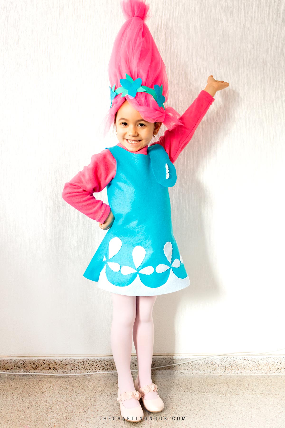 How to Make Poppy Troll Costume with video The Crafting Nook