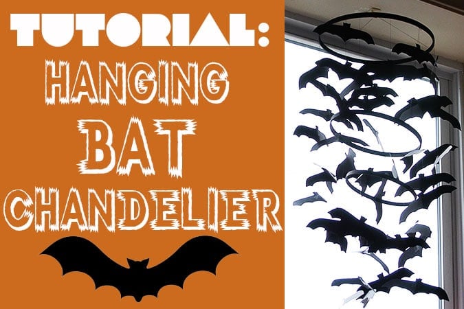 Hanging Bat Chandelier by My Paper Crane 