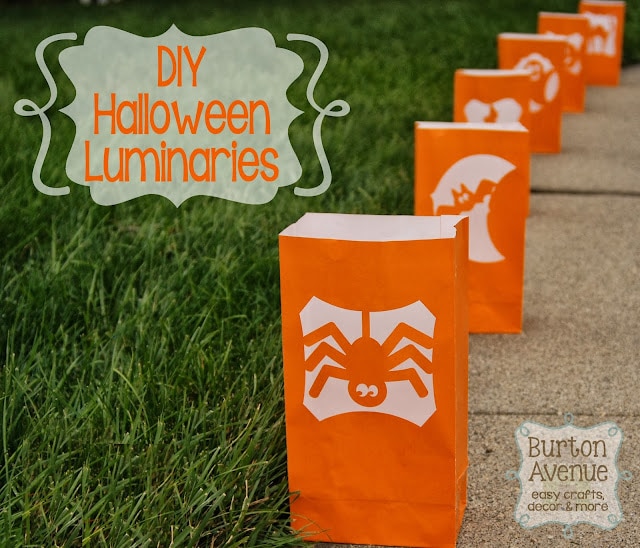 DIY Halloween Luminaries by Burton Avenue