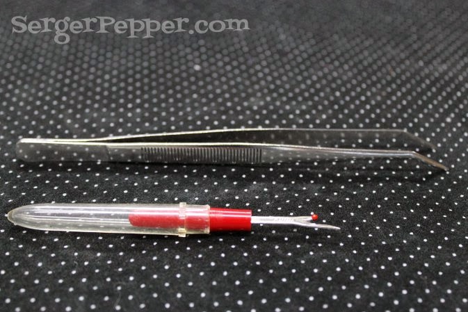 SEAM RIPPER AND TWEEZERS