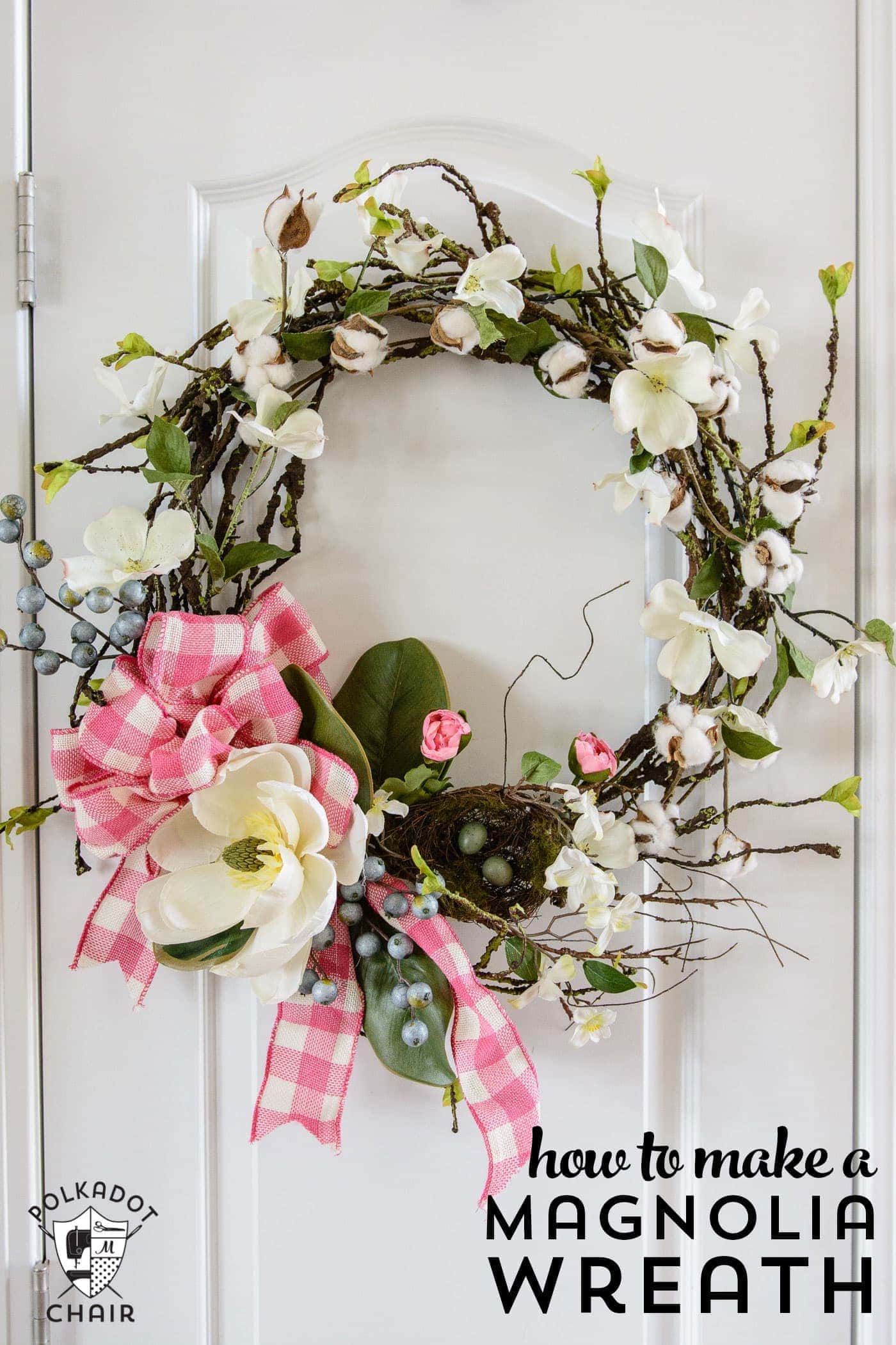 Magnolia Wreath by Polkadot Chair