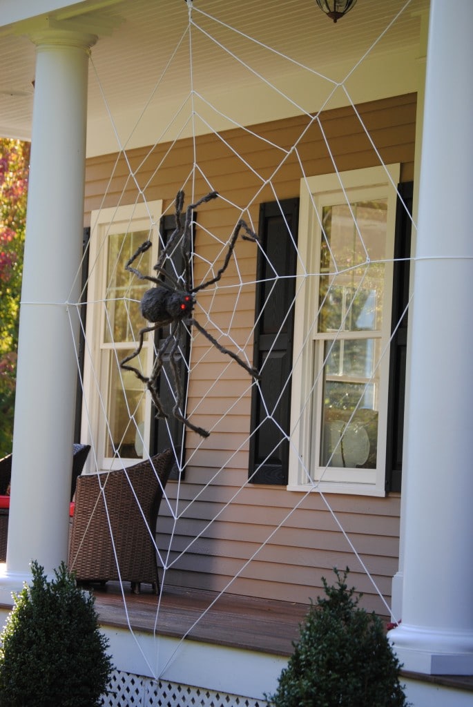 Front Porch Halloween Spider Web by My Untangled Life