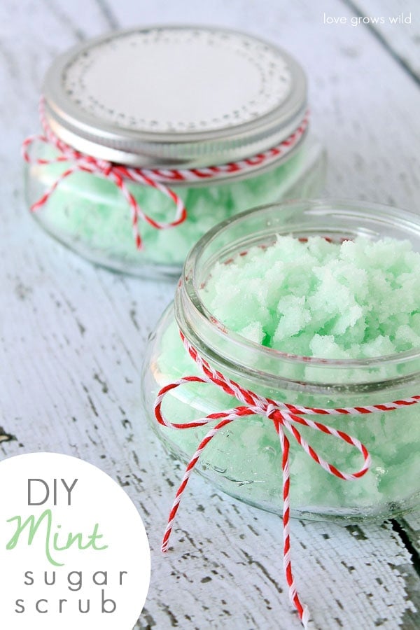 DIY Mint Sugar Scrub by Love Grows Wild