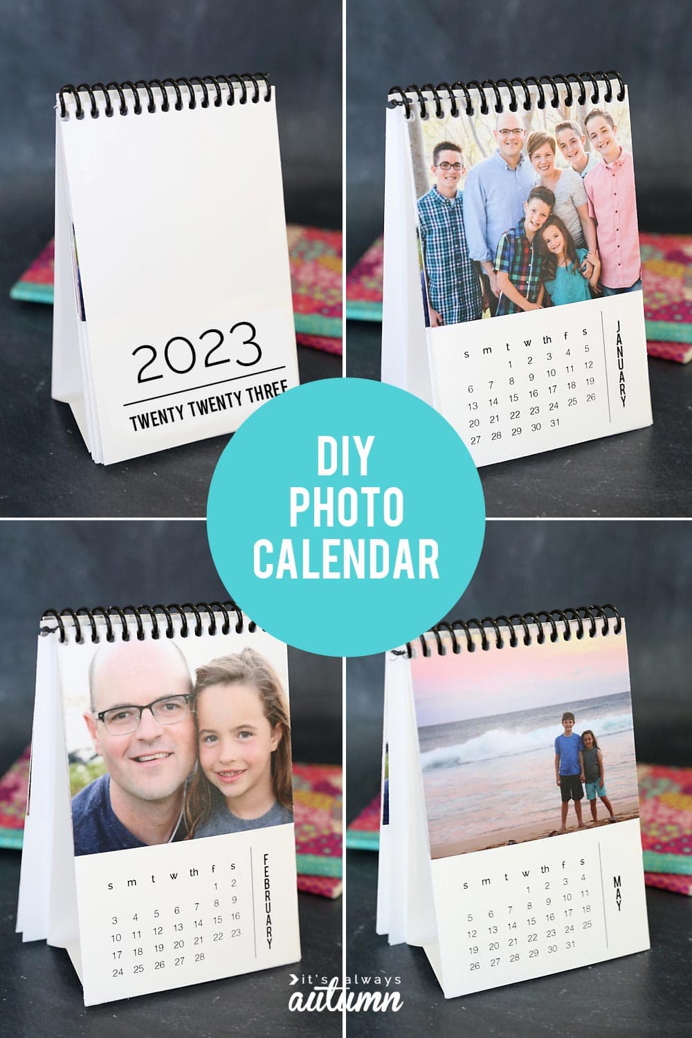 DIY Mini Photo Calendar By It's Always Autumn.