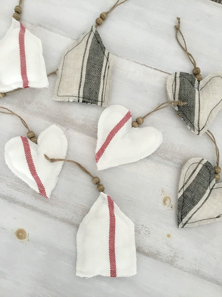 Farmhouse Fabric Ornaments by Northern Feeling