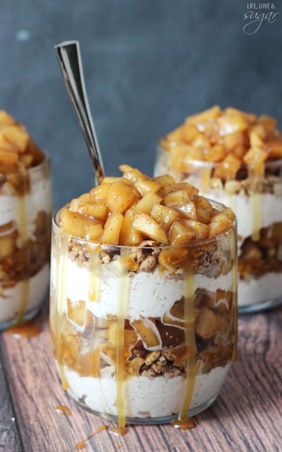 Caramel Apple Trifles from Life Love and Sugar