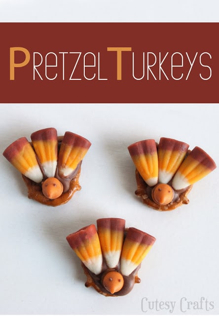 Pretzel Turkeys from Welcome to the Mouse House