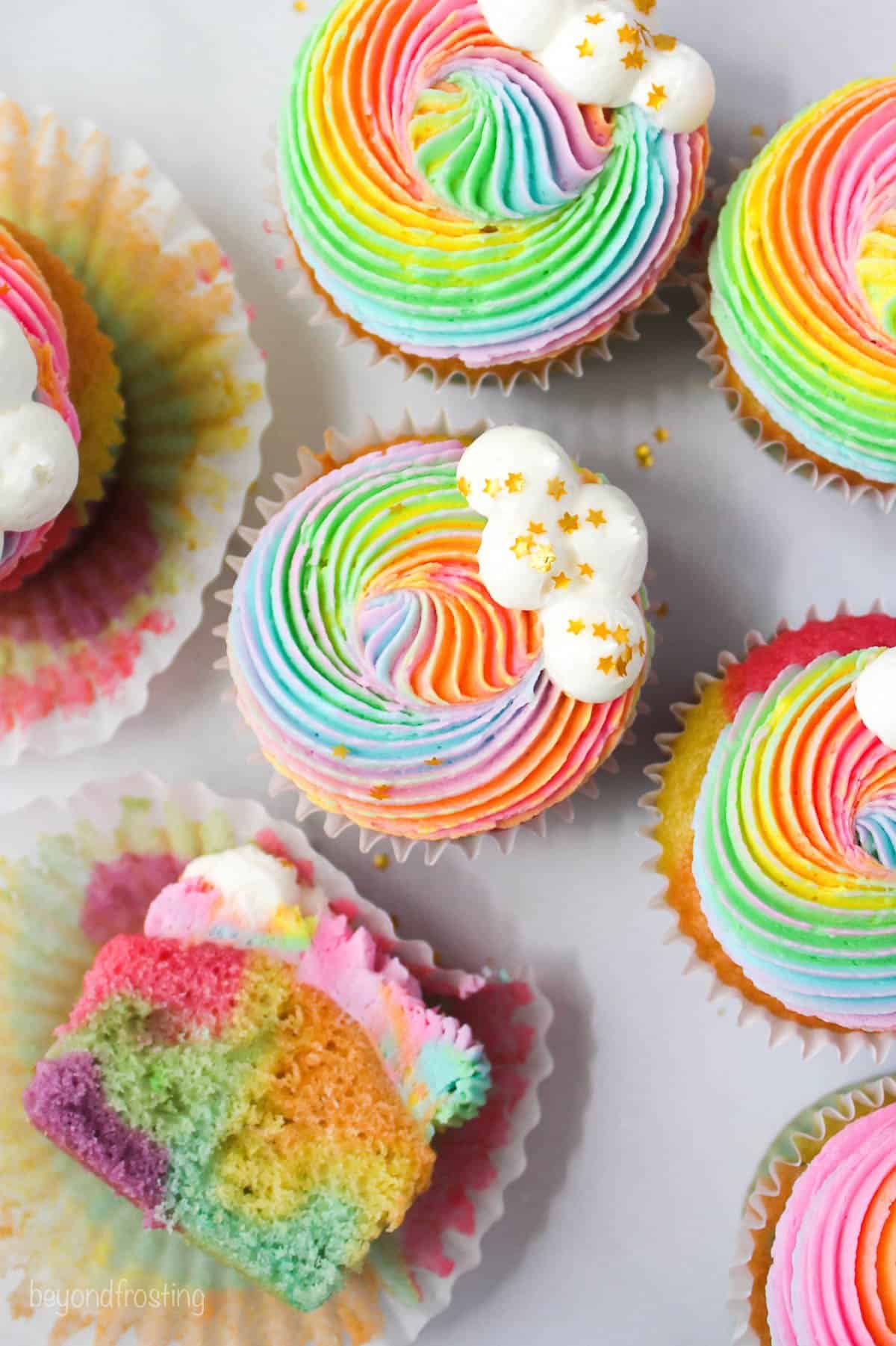 Rainbow Cupcakes by Beyond Frosting