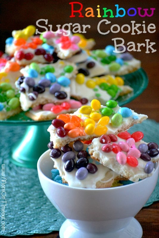 Rainbow Sugar Cookies Barks by Mom on Timeout