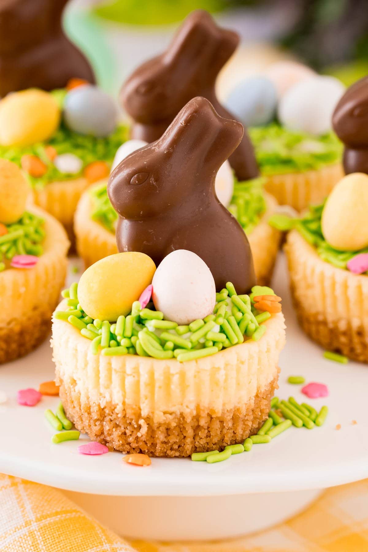 Mini Easter Cheesecakes With Cadbury Eggs by Sugar and Soul