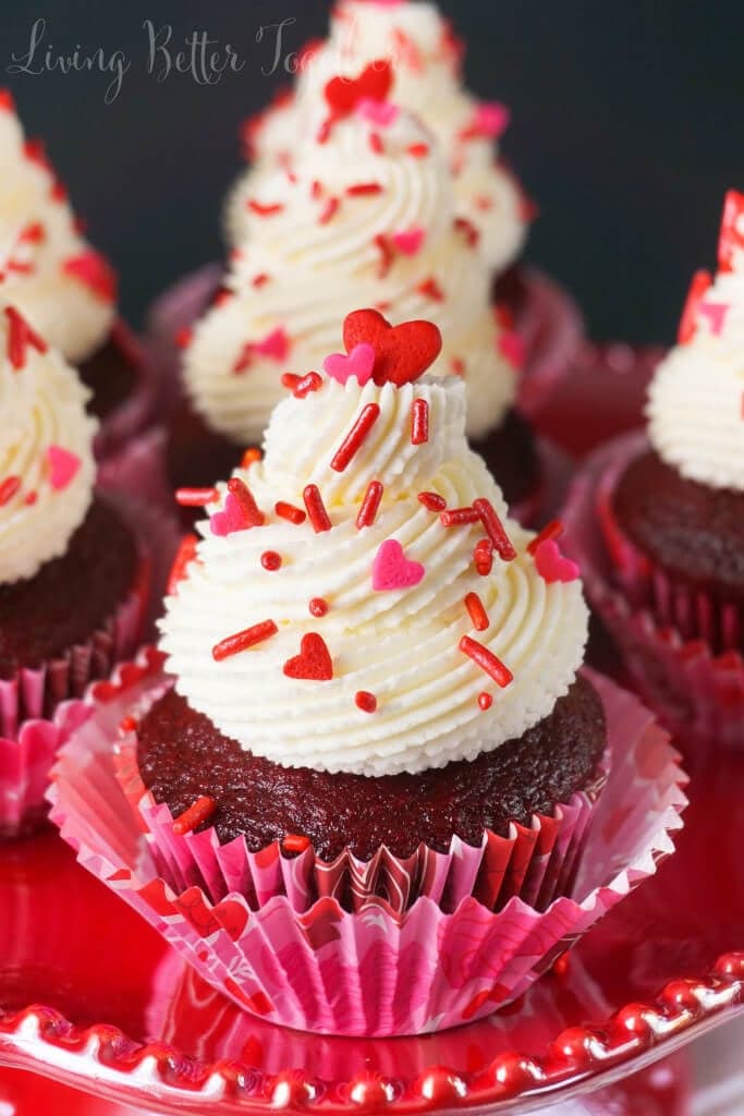 5-Ingredient Red Velvet Cupcakes by Sugar & Soul