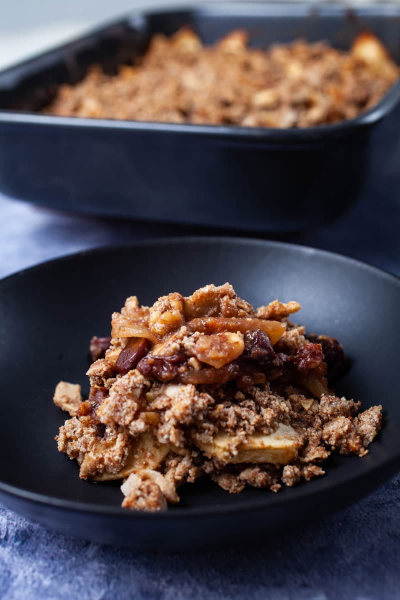 THE ULTIMATE HEALTHY APPLE CHERRY CRISP WITH WARM SPICES By My Chefs Apron