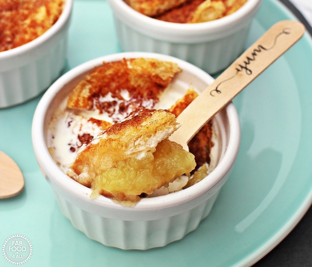 QUICK APPLE PUDDINGS By Fab food 4 all