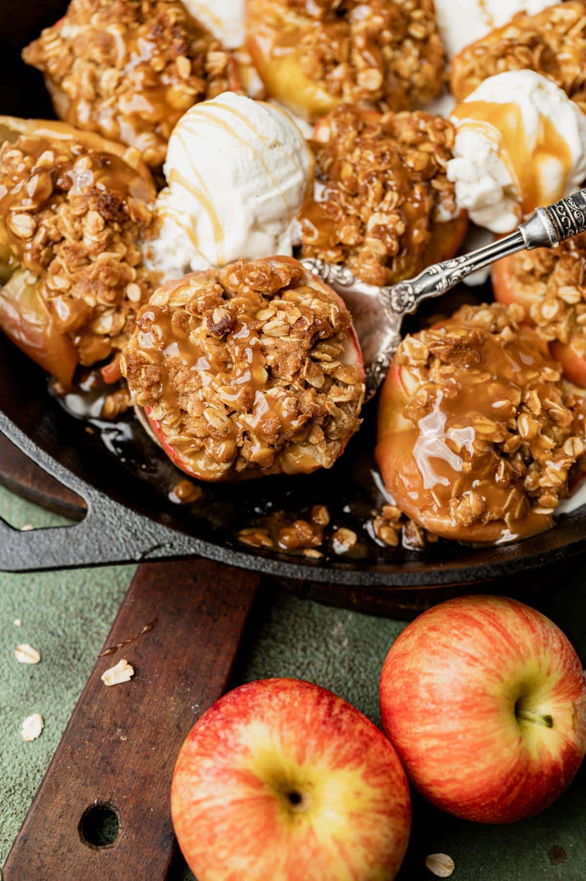 Apple Crumble Baked Apples By Tastes of Lizzy T