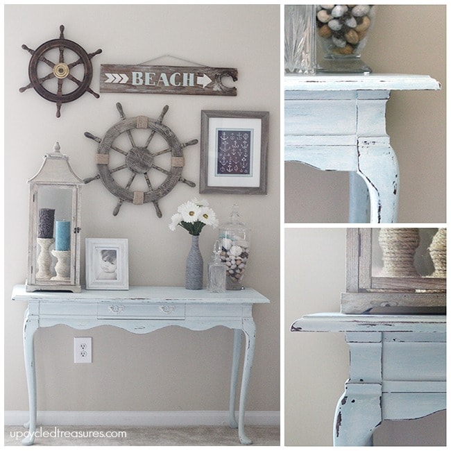 Beach Inspired Console Table by Mountain Modern Life.