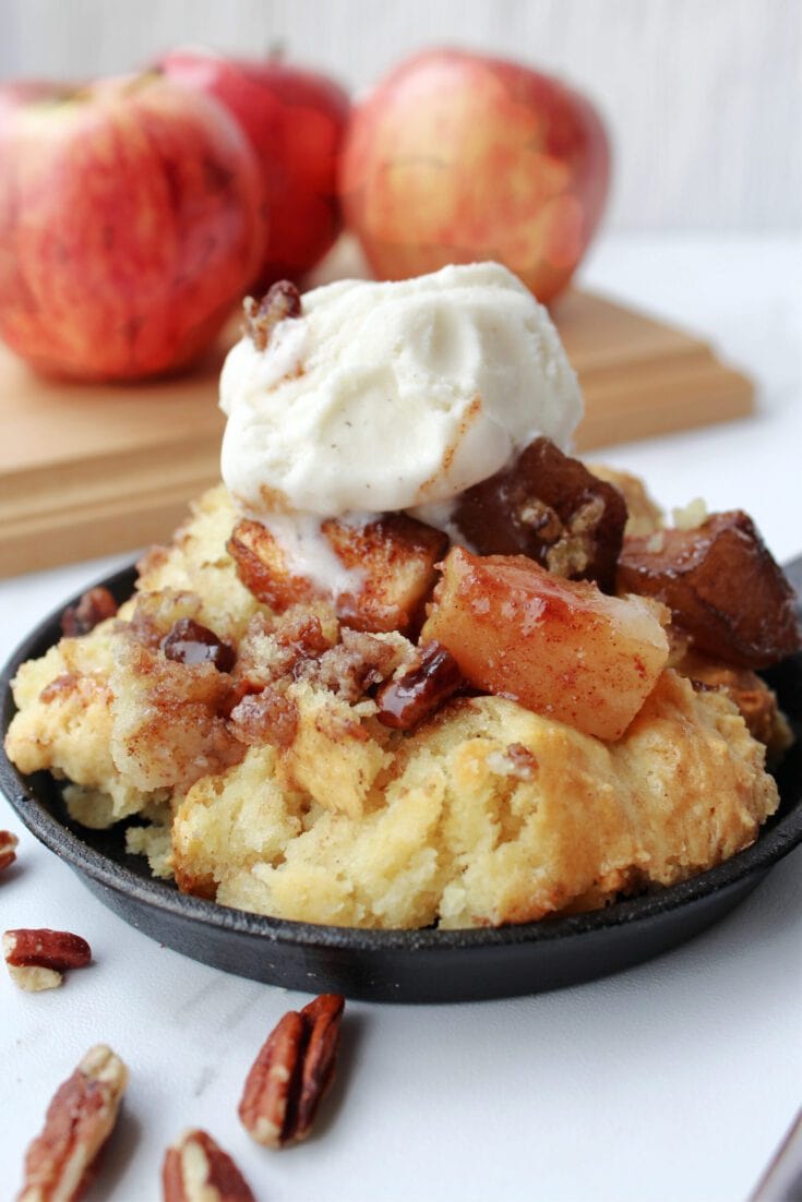 Maple Pecan Apple Cobbler Recipe By Confessions of Parenting 