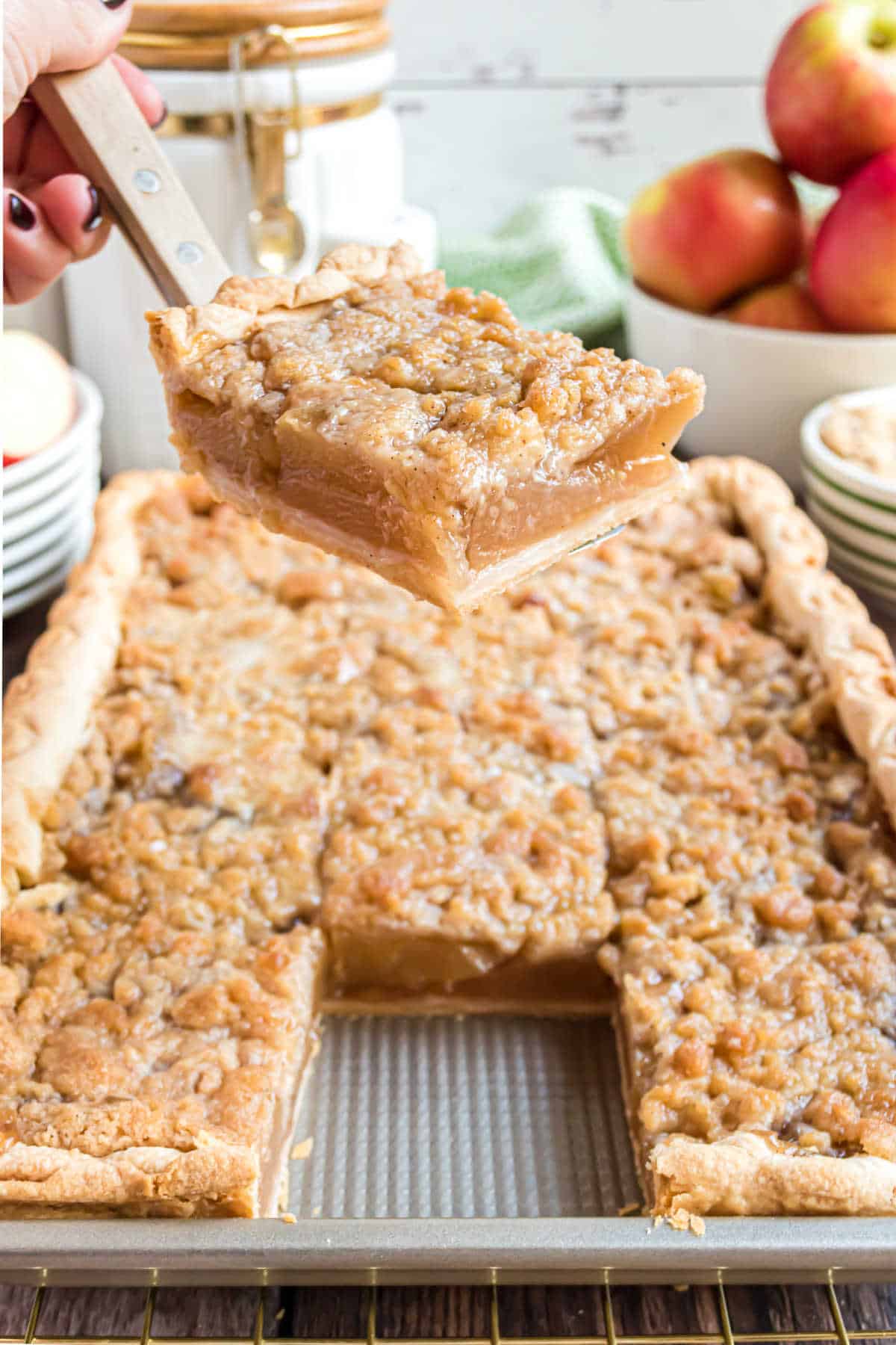 Fall Apple Dessert: Apple Slab Pie By Simply Stacie